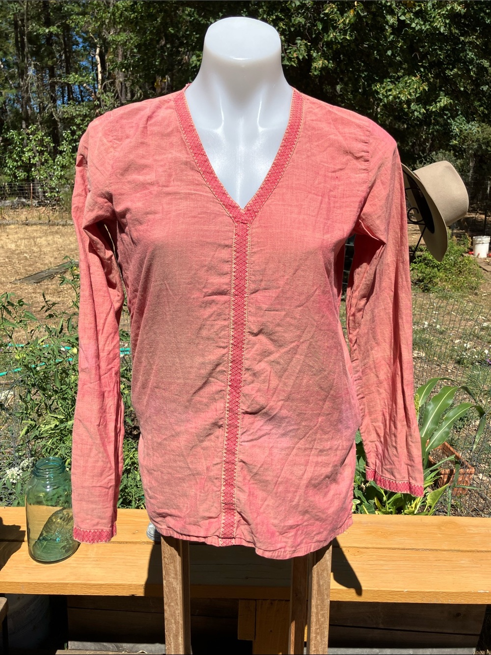 Fabindia 100% cotton lightweight top L (fits smaller)